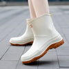 Female Short Non-slip Waterproof Rubber Shoes