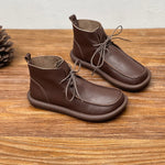 Extra-thick Velvet Warm Cowhide Women's Boots